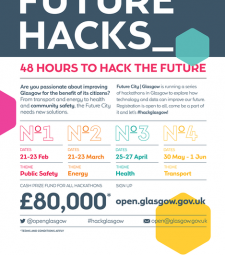 Future City Hack Event Open Gov Glasgow Poster